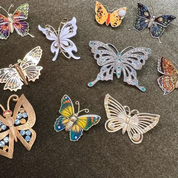 VTG and modern Butterfly Brooch lot - Picture 5 of 10